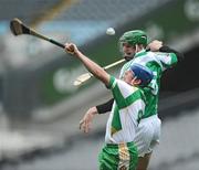 30 October 2009; Damien Ring, Leinster Division, in action against Kevin Mulryan, Limerick. Inter Divisional Garda Hurling Final, Leinster Division v Limerick, Croke Park, Dublin. Picture credit: Pat Murphy / SPORTSFILE