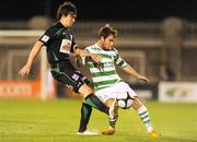 30 October 2009; Sean O'Connor, Shamrock Rovers, in action against David Cooke, Galway United. League of Ireland Premier Division, Shamrock Rovers v Galway United, Tallaght Stadium, Tallaght, Dublin. Picture credit: Pat Murphy / SPORTSFILE