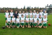 31 October 2009; The Ireland squad. Camogie/Shinty International, Scotland v Ireland, Bught Park, Inverness, Scotland. Photo by Sportsfile