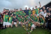 1 November 2009; The South Kerry team celebrate with the Bishop Moynihan Cup. Kerry Senior Football County Championship Final, Dr. Crokes v South Kerry. Fitzgerald Stadium, Killarney, Co. Kerry. Picture credit: Stephen McCarthy / SPORTSFILE