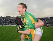 1 November 2009; Killian Young and Bryan Sheehan, South Kerry, celebrate their side's victory. Kerry Senior Football County Championship Final, Dr. Crokes v South Kerry. Fitzgerald Stadium, Killarney, Co. Kerry. Picture credit: Stephen McCarthy / SPORTSFILE