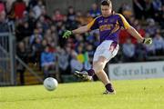 1 November 2009; Cian Ward, Wolfe Tones, shoots to score his sides first goal. Meath County Senior Football Final, Wolfe Tones v Senechalstown, Páirc Tailteann, Navan. Picture credit: Ray Lohan / SPORTSFILE