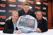 29 October 2009; Legends Frank McAvennie, Norman Whiteside and Ally McCoist, promote ESPN's coverage of English and Scottish Premier League football. Europa Hotel, Belfast. Picture credit: Oliver McVeigh / SPORTSFILE