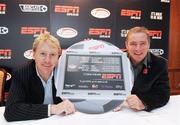 29 October 2009; Legends Frank McAvennie and Ally McCoist, promote ESPN's coverage of English and Scottish Premier League football. Europa Hotel, Belfast. Picture credit: Oliver McVeigh / SPORTSFILE