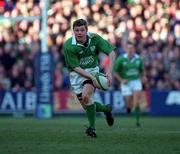 17 February 2001; Ireland's Brian O'Driscoll during the Lloyds TSB Six Nations Rugby Championship match between Ireland and France at Lansdowne Road in Dublin. Photo by Brendan Moran/Sportsfile
