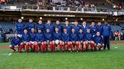 17 February 2001; The France team prior to the Lloyds TSB Six Nations Rugby Championship match between Ireland and France at Lansdowne Road in Dublin. Photo by Brendan Moran/Sportsfile