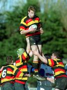 24 February 2001; Brian Cusack of Lansdowne during the AIB All-Ireland League Division 1 match between St Mary's College RFC and Lansdowne RFC at Templeville Road in Dublin. Photo by Matt Browne/Sportsfile