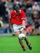 24 September 2000; James Masters of Cork during the All Ireland Minor Football Championship Final match between Cork and Mayo at Croke Park in Dublin. Photo by Ray Lohan/Sportsfile