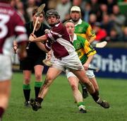 25 February 2001; David Donogue of Athenry during the AIB All-Ireland Senior Club Hurling Championship Semi-Final match between Athenry and Dunloy at Parnell Park in Dublin. Photo by Ray Lohan/Sportsfile