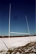 3 March 2001; A general view of posts in Dublin's Phoenix Park as all sporting events in Ireland have been postponed as a precautionary measure against Foot and Mouth disease. Photo by Ray McManus/Sportsfile