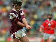 10 September 2000; Peter Garvey of Galway during the All-Ireland Minor Hurling Championship Final between Cork and Galway at Croke Park in Dublin. Photo by Matt Browne/Sportsfile