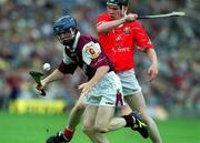 10 September 2000; Damien Hayes of Galway during the All-Ireland Minor Hurling Championship Final between Cork and Galway at Croke Park in Dublin. Photo by Aoife Rice/Sportsfile