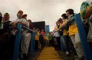 10 September 2000; Supporters on Hill 16 watch on during the Guinness All-Ireland Senior Hurling Championship Final between Kilkenny and Offaly at Croke Park in Dublin. Photo by Damien Eagers/Sportsfile
