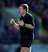 24 February 2001; Referee Michael Wadding during the Allianz National Hurling League Division 1B match between Cork and Kilkenny at Páirc Uí Chaoimh in Cork. Photo by Ray McManus/Sportsfile