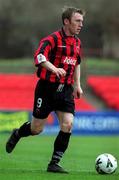 25 February 2001; Trevor Molloy of Bohemians during the Eircom League Premier Division match between Bohemians and Cork City at Dalymount Park in Dublin. Photo by David Maher/Sportsfile