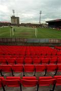 25 February 2001; Newly installed seating at Dalymount Park prior to the Eircom League Premier Division match between Bohemians and Cork City at Dalymount Park in Dublin. Photo by David Maher/Sportsfile