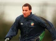 26 February 2001; Liam George during a Republic of Ireland Training Session at the AUL Complex in Clonshaugh, Dublin. Photo by David Maher/Sportsfile