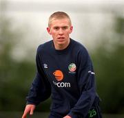 26 February 2001; Richie Foran during a Republic of Ireland training session at the AUL Complex in Clonshaugh, Dublin. Photo by David Maher/Sportsfile