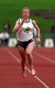 13 July 1997; Aoife Hearne, Waterford AC, competes in the BLÉ National Track & Field Championships at Morton Stadium in Santry, Dublin. Photo by David Maher/Sportsfile