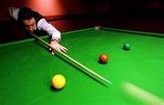 6 March 2001; Irish snooker player Michael Judge during a portrait session in Dublin. Photo by Brendan Moran/Sportsfile