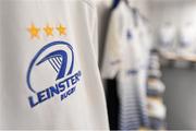 23 January 2016; A detailed view of the Leinster crest on their jersey hanging in the dressing room ahead of the game. European Rugby Champions Cup, Pool 5, Round 6, Wasps v Leinster. Ricoh Arena, Coventry, England. Picture credit: Stephen McCarthy / SPORTSFILE