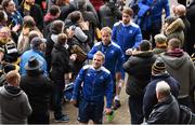 23 January 2016; Leinster's Ian Madigan and team-mates arrive ahead of the game. European Rugby Champions Cup, Pool 5, Round 6, Wasps v Leinster. Ricoh Arena, Coventry, England. Picture credit: Stephen McCarthy / SPORTSFILE