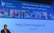 23 January 2016; Peter Horgan, Education Officer, Croke Park, speaking during the Liberty Insurance GAA Annual Games Development Conference 2016. The theme of the conference was 'The Coach, The Player, The Game: Building Connections'. A range of speakers addressed issues related to the coaching and playing of gaelic games at adult level’. Croke Park, Dublin. Picture credit: Piaras Ó Mídheach / SPORTSFILE