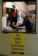 23 January 2016; Shop vendors Peter and Carol Casey serve customers before the game. Munster Senior Hurling League Final, Limerick v Clare, Gaelic Grounds, Limerick. Picture credit: Brendan Moran / SPORTSFILE