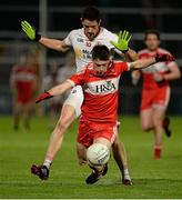 23 January 2016; Gareth McKinless, Derry, in action against Harry Og Conlon, Tyrone. Bank of Ireland Dr McKenna Cup Final, Tyrone v Derry, Athletic Grounds, Armagh. Picture credit: Oliver McVeigh / SPORTSFILE