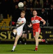 23 January 2016; Cathal McShane, Tyrone, in action against Conor McAtamney, Derry. Bank of Ireland Dr McKenna Cup Final, Tyrone v Derry, Athletic Grounds, Armagh. Picture credit: Oliver McVeigh / SPORTSFILE