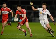 23 January 2016; Gareth McKinless, Derry, in action against Connor McAliskey, Tyrone. Bank of Ireland Dr McKenna Cup Final, Tyrone v Derry, Athletic Grounds, Armagh. Picture credit: Oliver McVeigh / SPORTSFILE