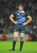 31 October 2009; Nathan Hines, Leinster. Celtic League, Leinster v Cardiff Blues, RDS, Dublin. Picture credit: Brendan Moran / SPORTSFILE