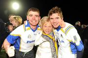 5 November 2009; Senechalstown players and brothers Bryan, left, and Shane Clarke celebrate with their mum Margaret at the end of the game. Meath County Senior Football Final Replay, Wolfe Tones v Senechalstown, Pairc Tailteann, Navan, Co. Meath. Photo by Sportsfile
