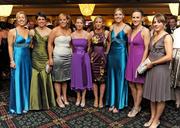 7 November 2009; Galway nominees, from left, Sinead Cahalan, Anne Marie Hayes, Susanne Earner, Orla Kilkenny, Niamh Kilkenny, Brenda Hanney, Therese Maher and Regina Glynn at the 2009 Camogie All-Stars Awards, in association with O'Neills. Citywest Hotel, Conference, Leisure & Golf Resort, Dublin. Picture credit: Pat Murphy / SPORTSFILE