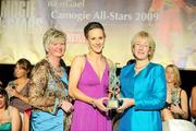 7 November 2009; Therese Maher, of Galway, is presented with her Camogie All-Star award by Joan O'Flynn, President of the Camogie Association, and Mary Hanafin T.D., Minister for Social and Family Affairs, during the 2009 Camogie All-Stars Awards, in association with O'Neills. Citywest Hotel, Conference, Leisure & Golf Resort, Dublin. Picture credit: Pat Murphy / SPORTSFILE