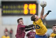 24 January 2016; Ultan Harney, Roscommon, in action against Paul Conroy, Galway. FBD Connacht League Final, Galway v Roscommon, Tuam Stadium, Tuam, Co. Galway. Picture credit: David Maher / SPORTSFILE