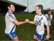24 January 2016; Bryan Sheehan, left, Niall O'Driscoll, St Mary's, following their victory. AIB GAA Football All-Ireland Intermediate Club Championship, Semi-Final, St Mary's v Ratoath. Gaelic Grounds, Limerick. Picture credit: Stephen McCarthy / SPORTSFILE