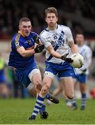 24 January 2016; Aidan Walsh, St Mary's, in action against Conor McGill, Ratoath. AIB GAA Football All-Ireland Intermediate Club Championship, Semi-Final, St Mary's v Ratoath. Gaelic Grounds, Limerick. Picture credit: Stephen McCarthy / SPORTSFILE