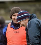 24 January 2016; Fergal O'Donnell, left, Roscommon joint manager with Galway manager Kevin Walsh. FBD Connacht League Final, Galway v Roscommon, Tuam Stadium, Tuam, Co. Galway. Picture credit: David Maher / SPORTSFILE