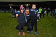 24 January 2016; St Mary's supporter John Sugrue with Ali and Daithi Sugrue following their side's victory. AIB GAA Football All-Ireland Intermediate Club Championship, Semi-Final, St Mary's v Ratoath. Gaelic Grounds, Limerick. Picture credit: Stephen McCarthy / SPORTSFILE