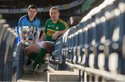 25 January 2016; In attendance at the launch of the 2016 Allianz Football Leagues, from left, Kevin McManamon, Dublin and Kieran Donaghy, Kerry. The season marks a special milestone as Allianz and the GAA recently announced  five-year extension of their sponsorship. Division 1 champions Dublin face Kerry in the curtain-raiser under lights in Croke Park this Saturday, while Cork welcome Mayo to Pairc Ui Rinn on Sunday. Croke Park, Dublin. Picture credit: Brendan Moran / SPORTSFILE