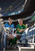 25 January 2016; In attendance at the launch of the 2016 Allianz Football Leagues, from left, Kevin McManamon, Dublin and Kieran Donaghy, Kerry. The season marks a special milestone as Allianz and the GAA recently announced  five-year extension of their sponsorship. Division 1 champions Dublin face Kerry in the curtain-raiser under lights in Croke Park this Saturday, while Cork welcome Mayo to Pairc Ui Rinn on Sunday. Croke Park, Dublin. Picture credit: Brendan Moran / SPORTSFILE
