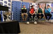 25 January 2016; In attendance at the launch of the 2016 Allianz Football Leagues, from left, Stephen Rochford, Mayo manager, Eoin Cadogan, Cork, Kieran Donaghy, Kerry and Kevin McManamon, Dublin. The season marks a special milestone as Allianz and the GAA recently announced  five-year extension of their sponsorship. Division 1 champions Dublin face Kerry in the curtain-raiser under lights in Croke Park this Saturday, while Cork welcome Mayo to Pairc Ui Rinn on Sunday. Croke Park, Dublin. Picture credit: Brendan Moran / SPORTSFILE