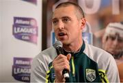 25 January 2016; In attendance at the launch of the 2016 Allianz Football Leagues is Kieran Donaghy, Kerry. The season marks a special milestone as Allianz and the GAA recently announced  five-year extension of their sponsorship. Division 1 champions Dublin face Kerry in the curtain-raiser under lights in Croke Park this Saturday, while Cork welcome Mayo to Pairc Ui Rinn on Sunday. Croke Park, Dublin. Picture credit: Brendan Moran / SPORTSFILE