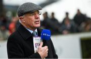 24 January 2016; RTE pundit Ted Walsh. Leopardstown Racecourse, Leopardstown, Co. Dublin. Picture credit: Ramsey Cardy / SPORTSFILE