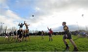 25 January 2016; A general view of a lineout during the match between King's Hospital and Dundalk Grammar. Bank of Ireland Schools Fr. Godfrey Cup, Semi-Final, King's Hospital v Dundalk Grammar. Templeville Road, Dublin. Picture credit: Seb Daly / SPORTSFILE