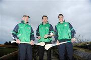 10 November 2009; 'Like Father, like Son'; Michael Junior, centre and Colin Fennelly take their cue from their father, Michael Fennelly Senior, as preparations continue for Ballyhale’s upcoming AIB GAA Club Championship fixture against Ballyboden St. Endas on Sunday 15th November. AIB 'Club is Family' - Ballyhale Shamrocks, Ballyhale, Co. Kilkenny. Picture credit: Stephen McCarthy / SPORTSFILE