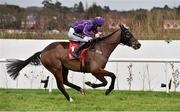 24 January 2016; Arctic Fire, with Danny Mullins up, in action during the BHP Insurances Irish Champion Hurdle. Leopardstown Racecourse, Leopardstown, Co. Dublin. Picture credit: Brendan Moran / SPORTSFILE