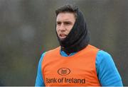26 January 2016; Munster's Ian Keatley keeping warm during squad training. Cork Institute of Technology, Bishopstown, Cork. Picture credit: Matt Browne / SPORTSFILE