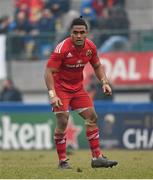 24 January 2016; Francis Saili, Munster. European Rugby Champions Cup, Pool 4, Round 6, Benetton Treviso v Munster. Stadio Comunale di Monigo, Treviso, Italy. Picture credit: Diarmuid Greene / SPORTSFILE